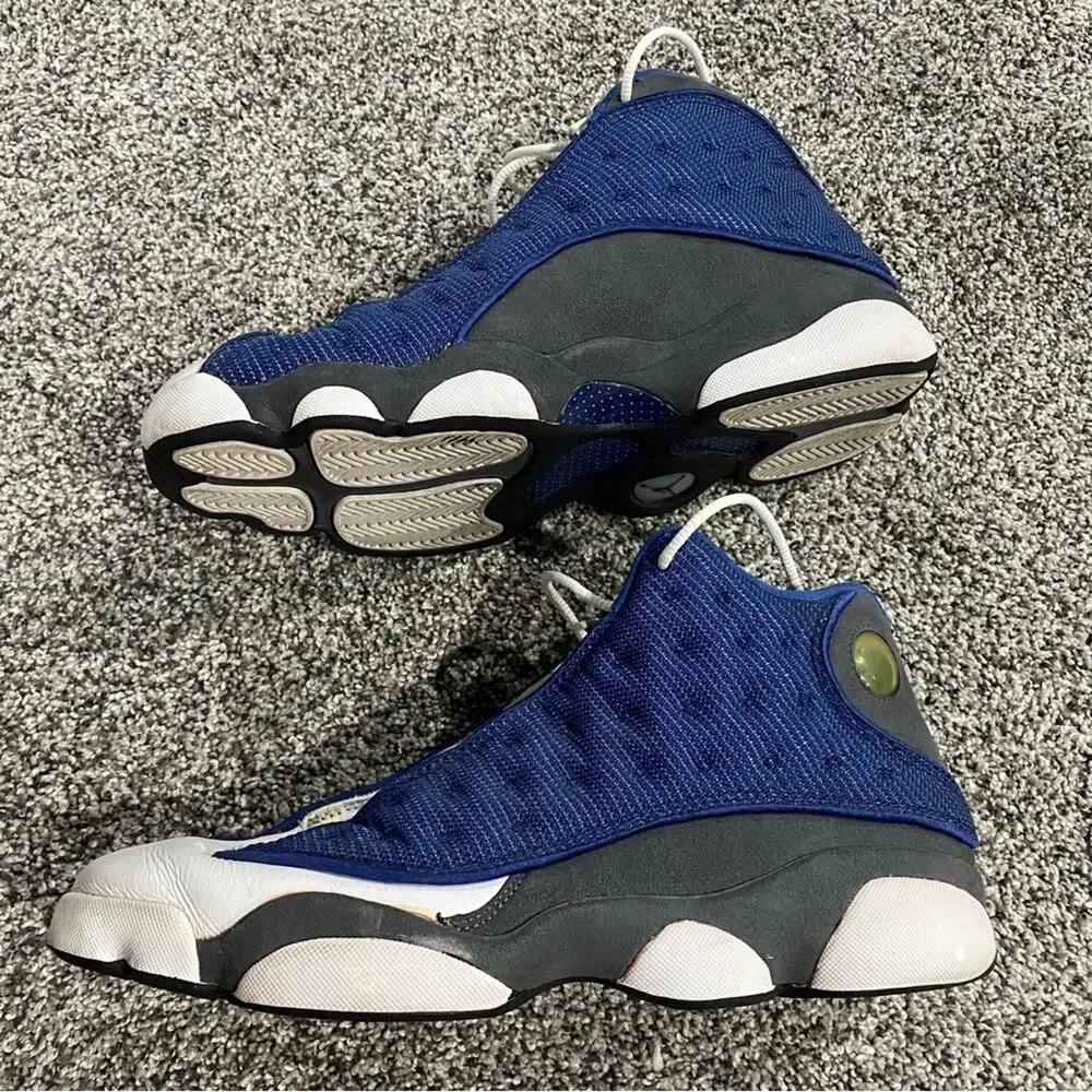 Men’s Jordan 13 XIII Sneakers Shoes 2004 Blue White Size 12 - Style 310004-441 - Picture 1 of 13